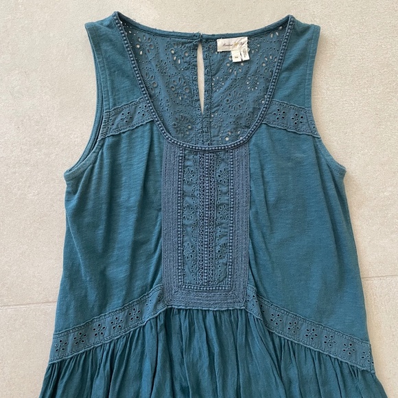 Anthropologie | Meadow Rue Embroidered Peplum Tank - Picture 2 of 5
